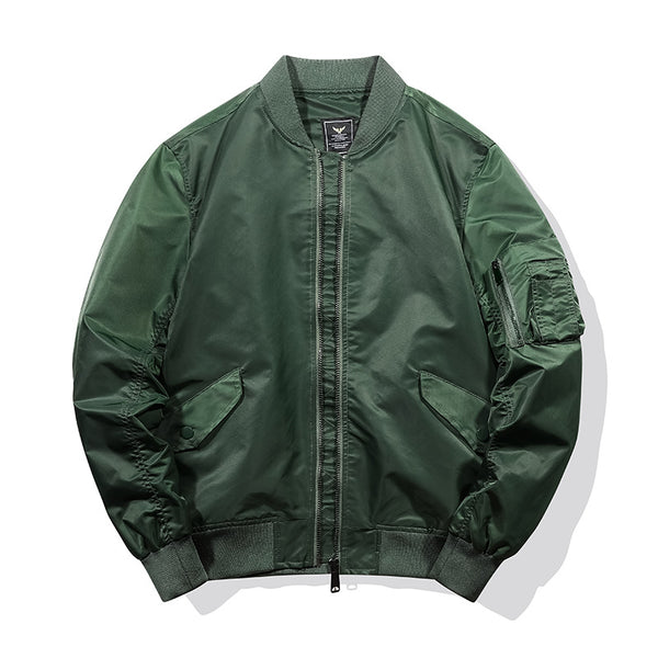 Chaqueta Aviador Bordada de Béisbol para Hombre