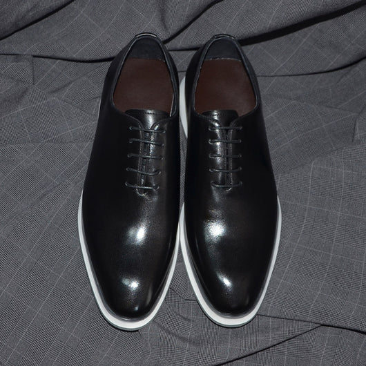 Zapatos Oxford de Cuero Genuino Fabricados a Mano - Elegancia Profesional para Hombres - Image 13