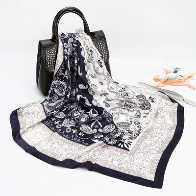 Pañuelo de Seda 90cm Primavera Otoño - Cuadrado Elegante - Image 58