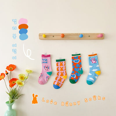 Calcetines de Tubo para Bebé en Algodón con Bloques de Color - Image 11
