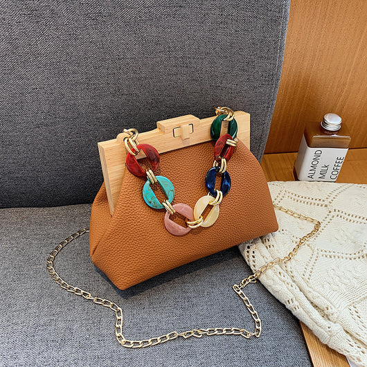 Bolsa de Mujer Otoño Invierno con Cierre de Clip Elegante - Image 5