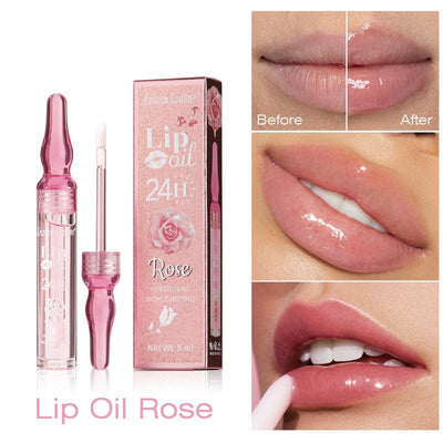 Brillo Labial Hidratante de Larga Duración con Pétalos de Rosa - Image 13