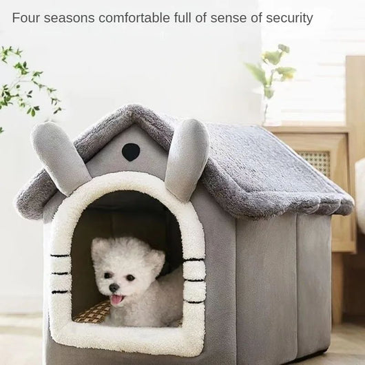 Casa Cama para Mascotas Pequeños - Nido Cálido Desmontable y Lavable - Image 3