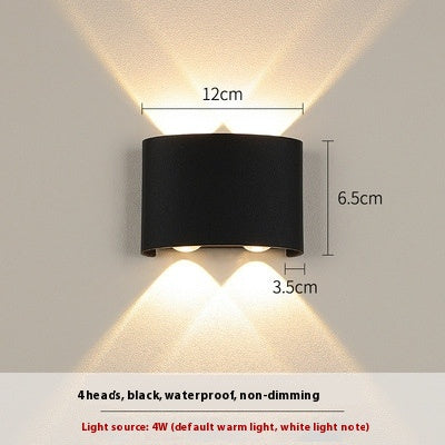 Lámpara LED Exterior Doble Cabezal Ultra Brillante Impermeable - Image 9