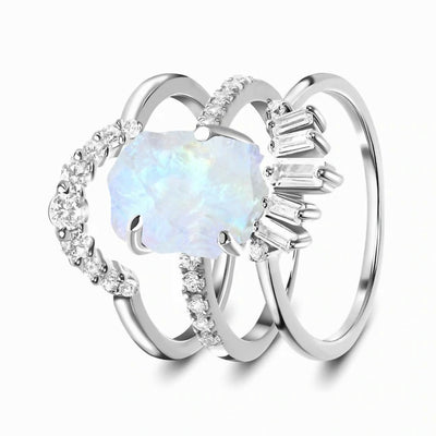 Anillo Triple de Plata Esterlina 925 con Circonitas - Diseño Exclusivo - Image 5