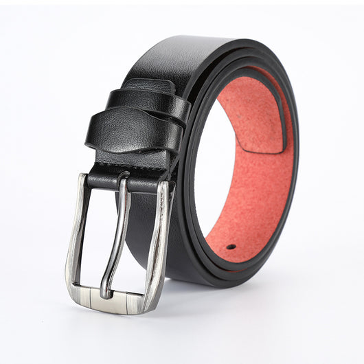Cinturón Casual de Cuero Sintético para Hombre con Hebilla de Pasador - Image 5
