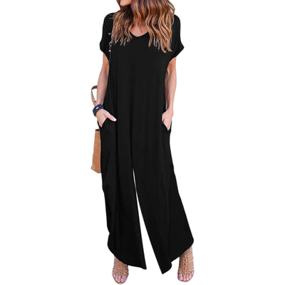 Mono Casual de Pierna Ancha y Manga Corta para Mujer - Image 7
