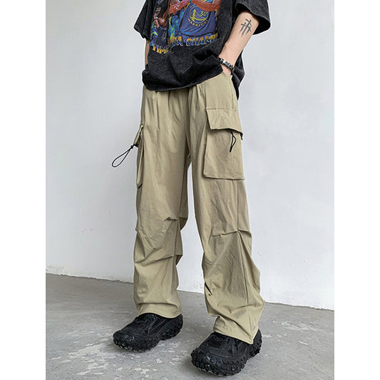 Pantalones Slim Fit Drapeados Versátiles para Hombre - Image 2