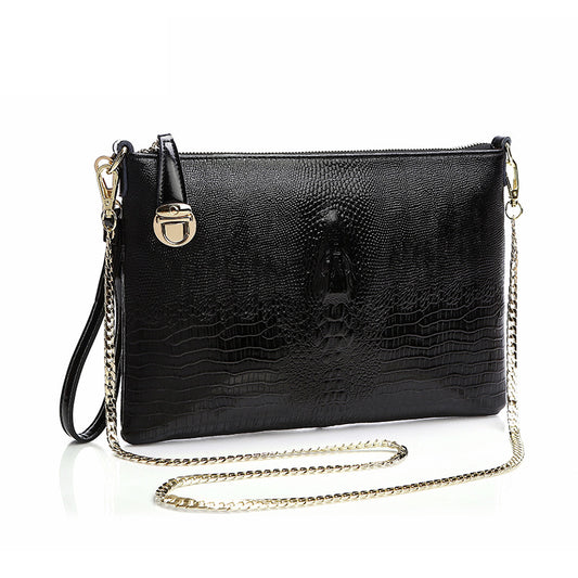 Bolso de Cuero Genuino Asimétrico de Gran Capacidad - Image 2