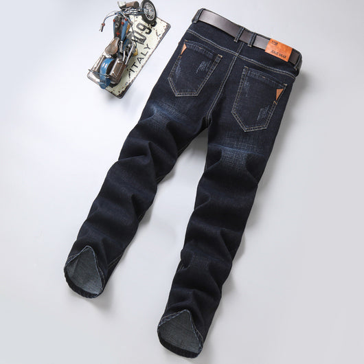 Pantalones Vaqueros Business Casual con Elastano Ajuste Recto - Image 4