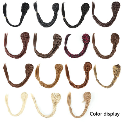 Peluca Trenza Sintética Cola de Caballo Estilo Fishtail para Mujer - Image 30
