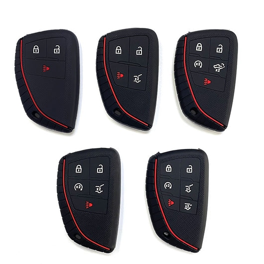 Funda Protectora de Silicona para Llave Chevrolet Tahoe Ivia GW con Patrón de Neumático - Image 2
