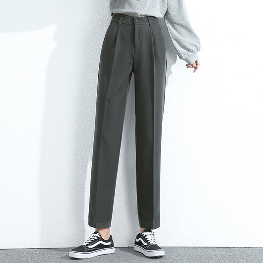 Pantalón de Vestir Mujer Cintura Alta Corte Holgado Largo Capri - Image 7