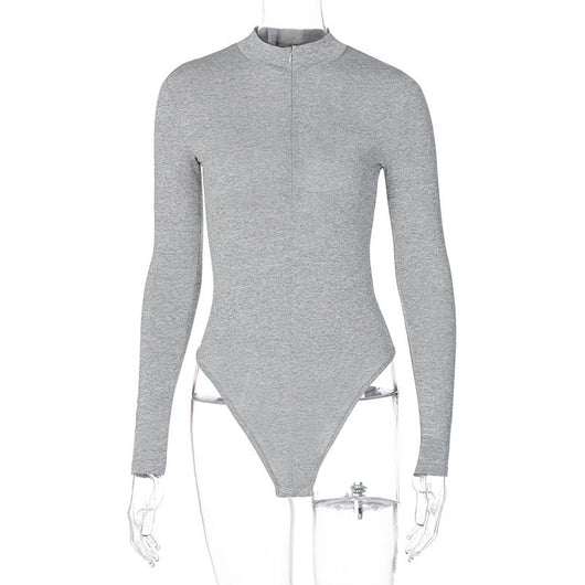 Jumpsuit Ajustado de Manga Larga con Cierre para Mujer - Image 11