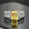 Anillo de Plata 925 Lujo con Diamante Simulado de 4.5 Quilates