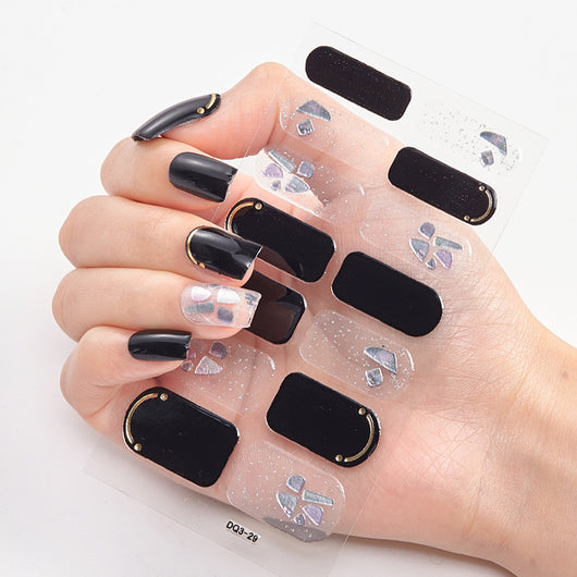 Uñas Adhesivas 3D con Efecto Láser y Bronceado - Diseño Premium - Image 33