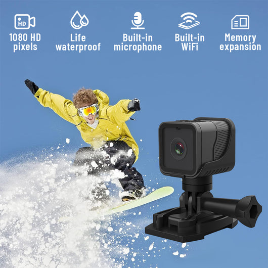Cámara Deportiva 1080p HD Resistente al Agua con WiFi y Control por Móvil - Image 2