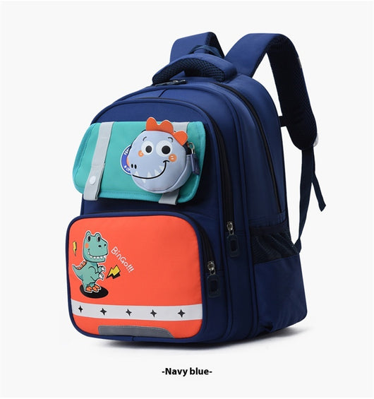 Mochila Escolar Infantil Gran Capacidad con Protección Dorsal Dinosaurio - Image 16