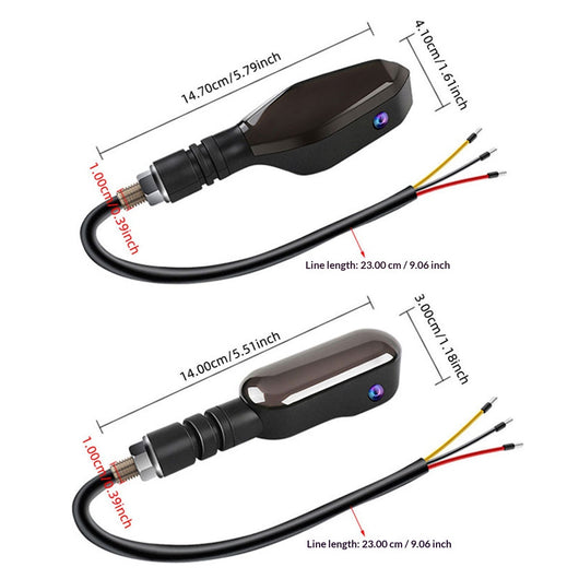 Luz Trasera LED Multicolor 12V para Motocicletas - Proyector de Alta Luminosidad con Señales de Giro - Image 5