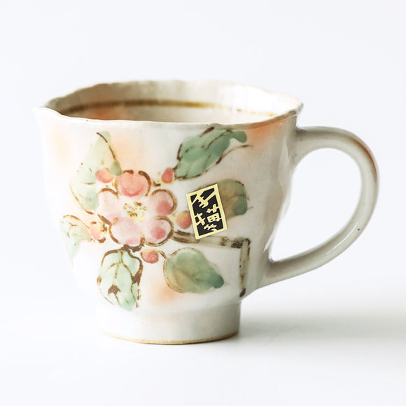 Taza de Cerámica Artesanal Pintada a Mano con Diseño Vintage
