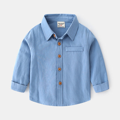Camisa Infantil Colores Sólidos - Estilo Moderno para Niños - Image 10
