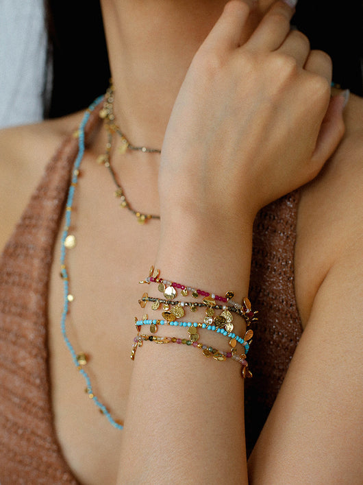 Pulsera de Piedra Natural Tejida a Mano para Mujer - Image 17