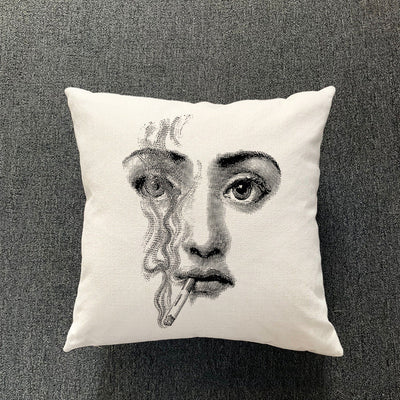 Funda de Almohada de Algodón y Lino para Sala de Estar - Image 11