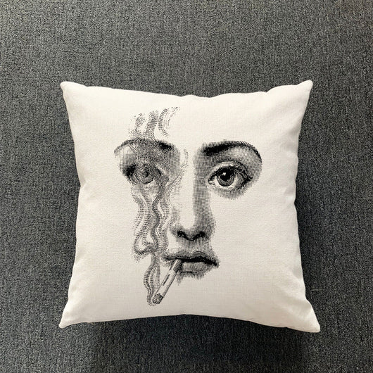 Funda de Almohada de Algodón y Lino para Sala de Estar - Image 11
