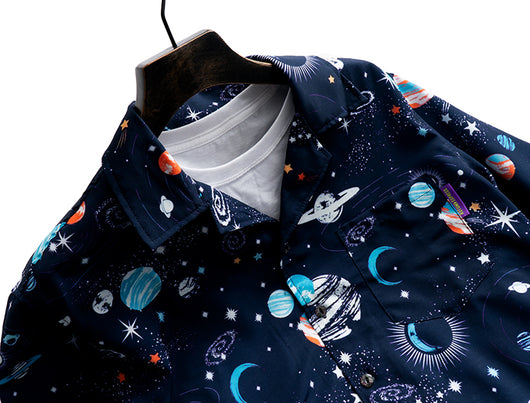 Camisa Hawaiana Cubana con Estampado Planet Fashion - Image 3