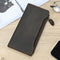 Billetera de Cuero Crazy Horse con Múltiples Compartimientos y Cierre de Hebilla