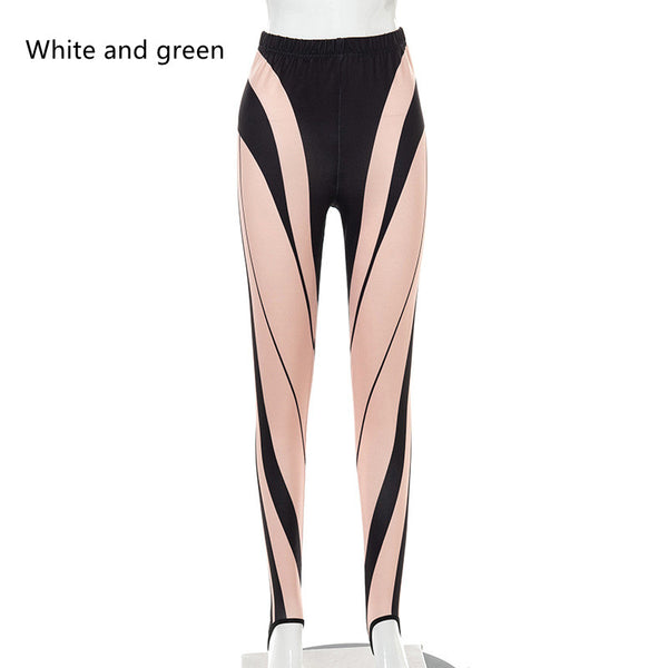 Leggings Estampados de Cintura Alta Slim para Mujer