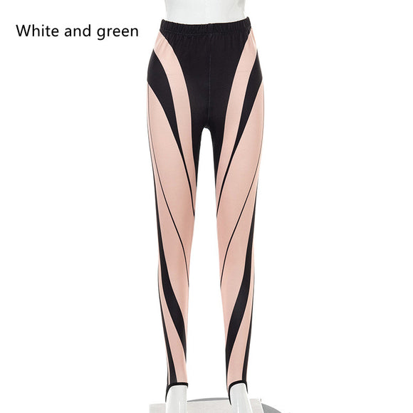 Leggings Estampados de Cintura Alta Slim para Mujer