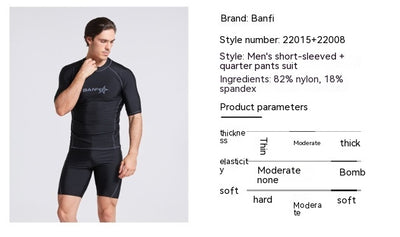 Traje de Neopreno Manga Corta de Secado Rápido para Snorkel y Surf - Image 12