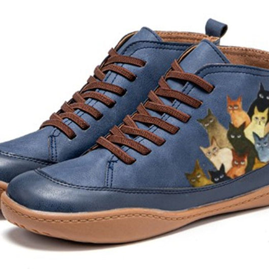 Zapatos Planos Talla Grande con Cordones - Diseño Versátil y Cómodo
