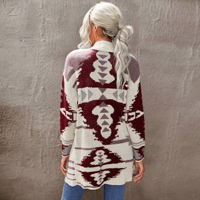 Cardigan de Cashmere con Botones Estampados para Mujer - Image 6