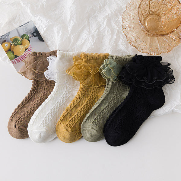 Calcetines Lolita con Encaje para Niñas