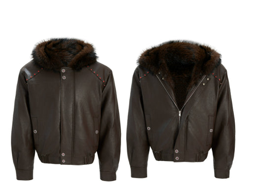 Abrigo de Invierno para Hombre con Forro Polar y Cuello de Piel - Image 3