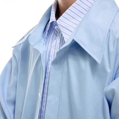 Blusa de Contraste Rayas con Diseño Patchwork Dos Piezas - Image 4