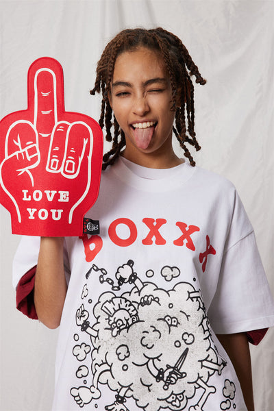 Camiseta Holgada Estampado Caricatura para Hombre - Image 11