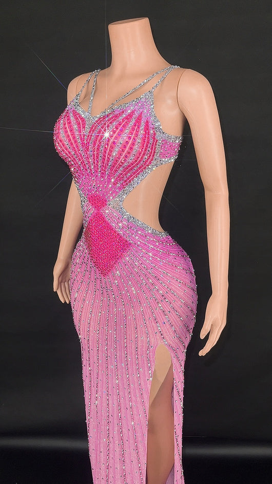 Vestido Bodycon Brillante sin Mangas con Cintura Ajustada para Fiesta y Presentaciones - Image 8