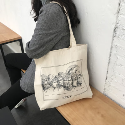 Bolsa de Lona Trojan Portrait con Asa Única para Mujer - Image 13