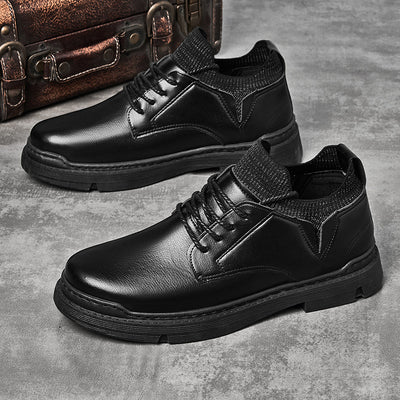 Zapatos Casuales Hombre Suela Gruesa Punta Redonda - Image 4