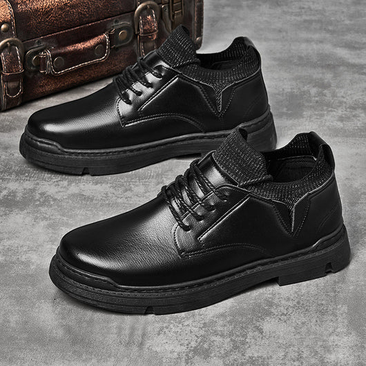 Zapatos Casuales Hombre Suela Gruesa Punta Redonda - Image 4