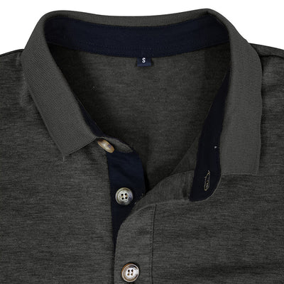 Camiseta Térmica de Cuello Solapa Manga Larga para Hombre - Image 23