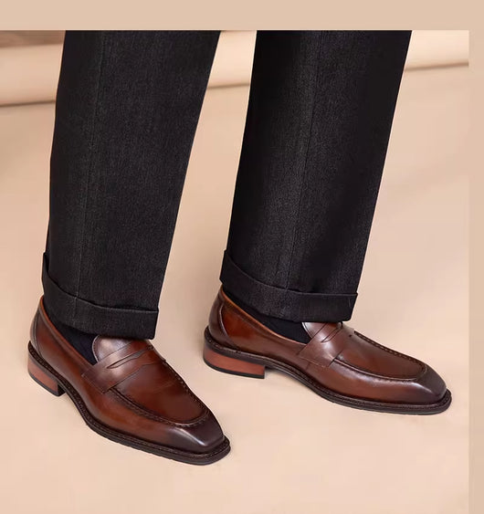 Zapatos Casuales de Cuero Genuino para Hombre - Outdoor - Image 36