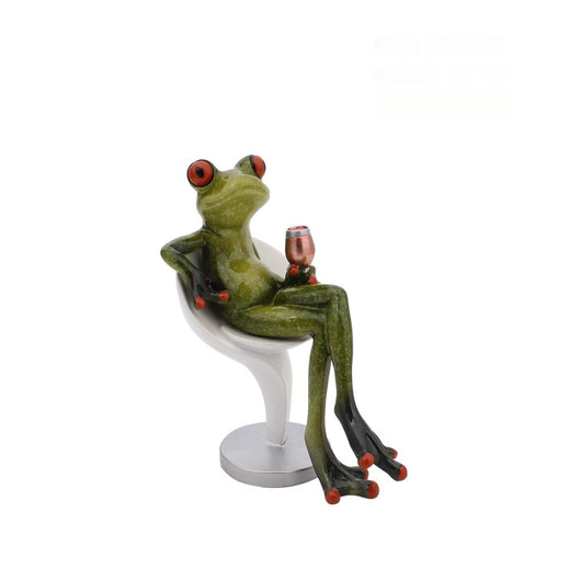 Figura Decorativa de Rana en Resina para Sala y Estudio - Image 11