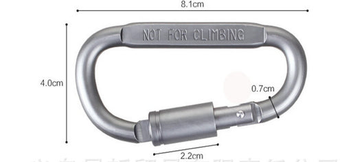 Mosquetón de Seguridad D-Ring Aluminio con Cierre de Bloqueo - Image 9