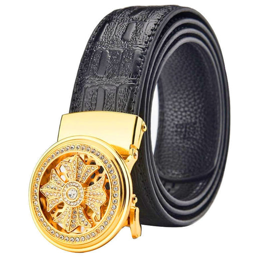 Cinturón Automático para Hombre con Hebilla Giratoria y Cristal Diamante 3.5cm - Image 18