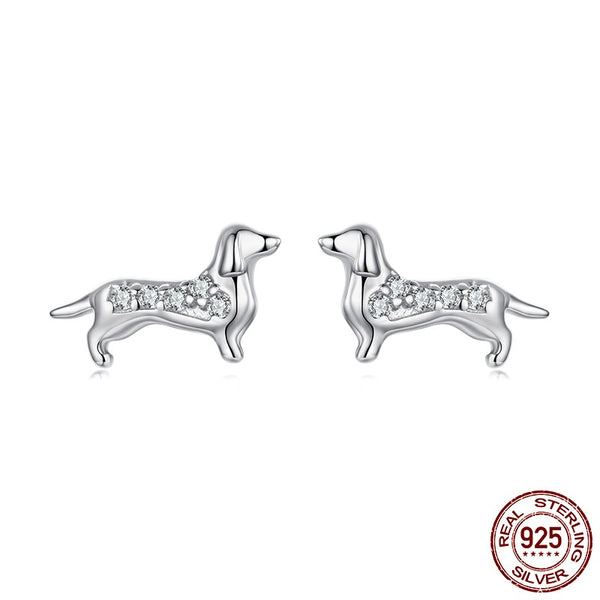 Aretes Miniatura de Perro Salchicha en Plata 925 - Image 5