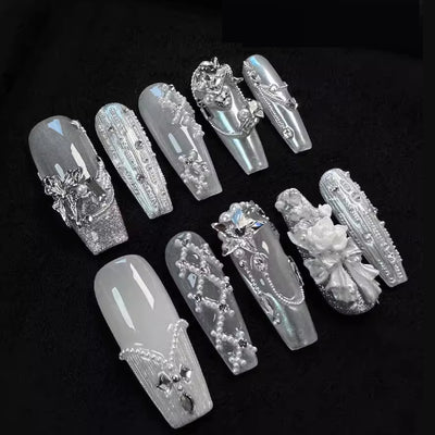 Juego de Uñas Postizas Personalizadas de Manicura Avanzada
